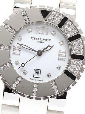 Chaumet Class one W0621N-24C date diamond bezel Quartz Boy's Watch_941251
